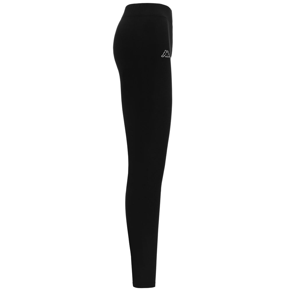 Pants Woman LOGO FASSILI Sport Trousers BLACK Dressed Front (jpg Rgb)	