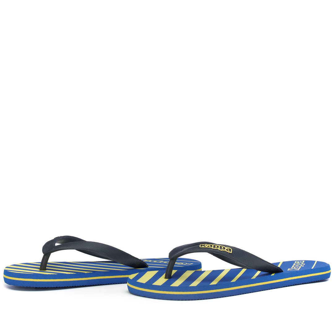 Flip-Flops Unisex LOGO VISERYS Thongs BLUE ROYAL-BLUE DK Detail (jpg Rgb)			