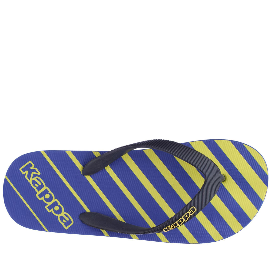 Flip-Flops Unisex LOGO VISERYS Thongs BLUE ROYAL-BLUE DK Dressed Back (jpg Rgb)		