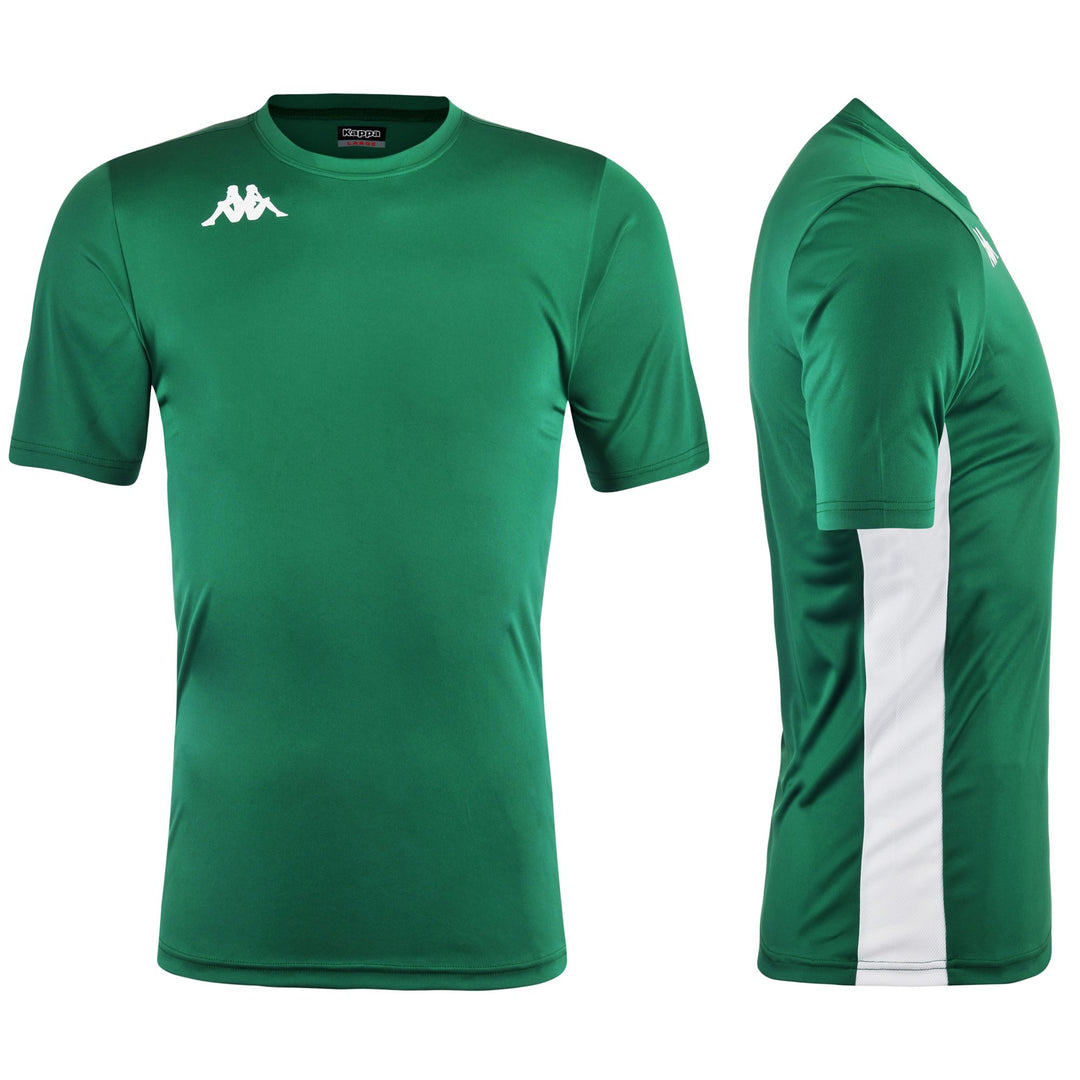 Active Jerseys Man KAPPA4FOOTBALL WENET Shirt GREEN OASI-WHITE Photo (jpg Rgb)			