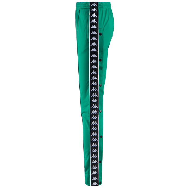 Pants Man 222 BANDA ASTORIA SNAPS SLIM Sport Trousers GREEN-BLACK-WHITE Dressed Side (jpg Rgb)		