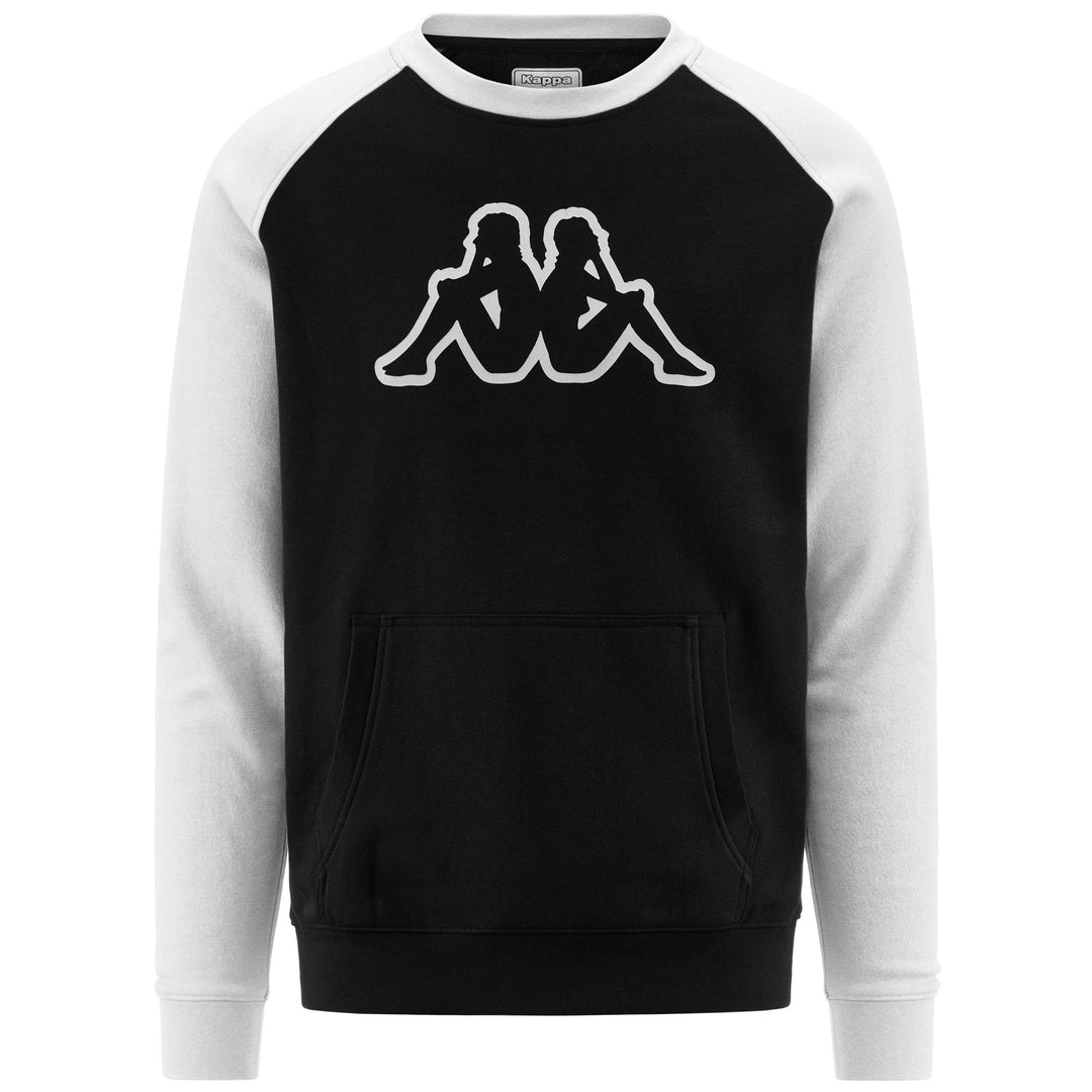 Fleece Man LOGO ZAIMALI Jumper BLACK - WHITE Photo (jpg Rgb)			