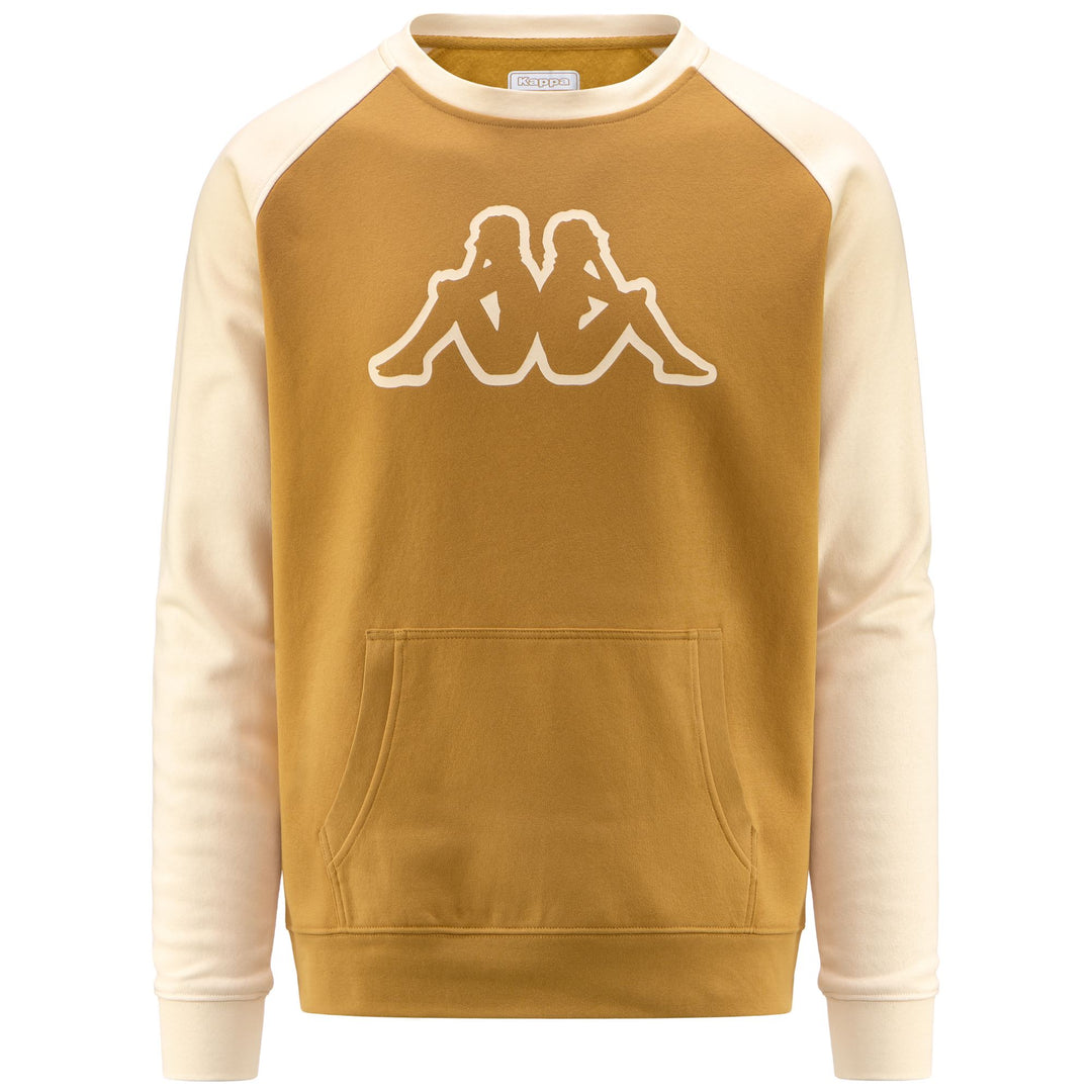 Fleece Man LOGO ZAIMALI Jumper YELLOW GOLDEN - BEIGE NATURALE Photo (jpg Rgb)			