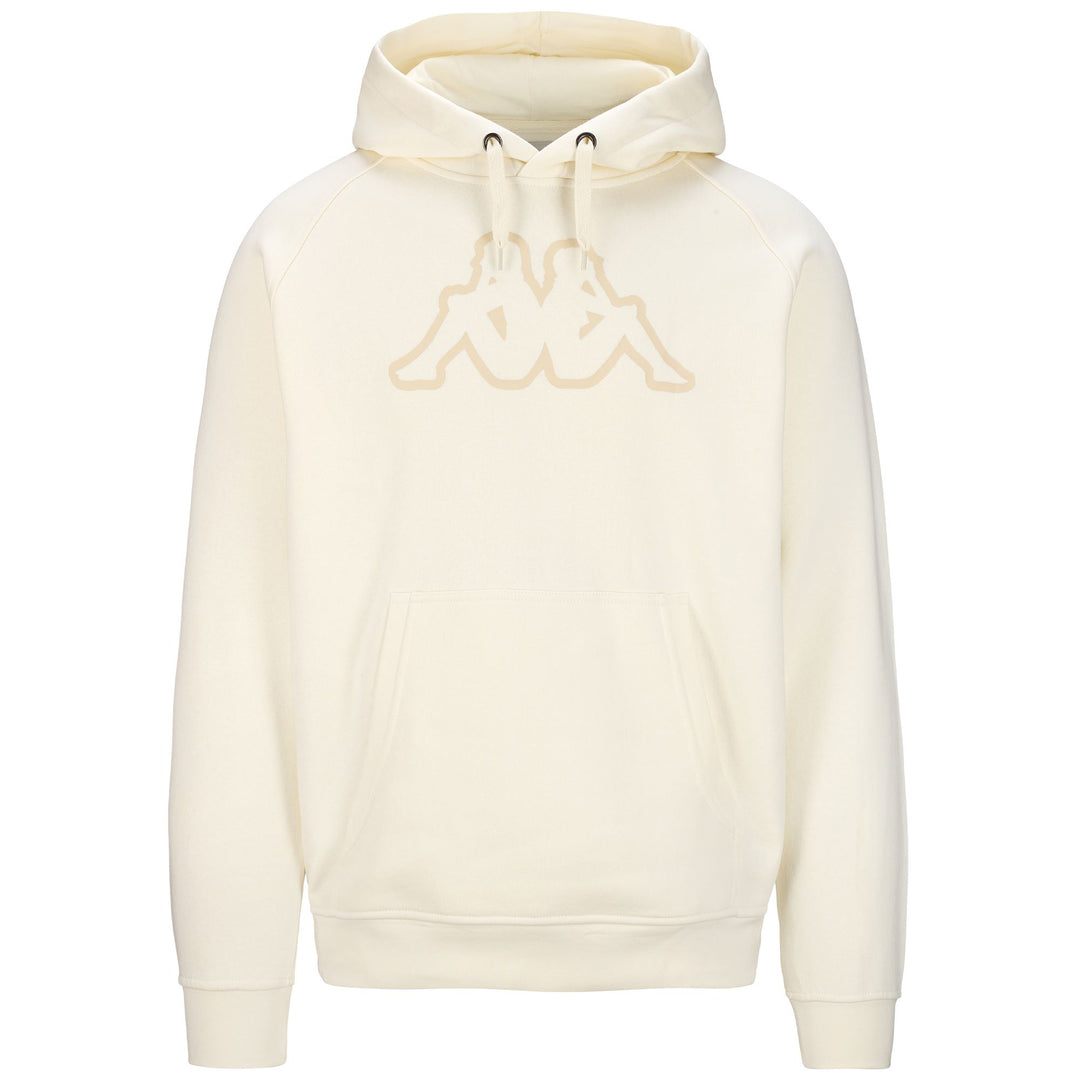 Fleece Man LOGO  KORPO ZAIVER Jumper WHITE WHISPER - BEIGE FOG Photo (jpg Rgb)			