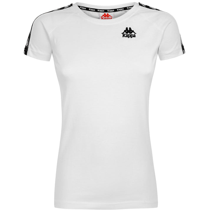 T-ShirtsTop Woman 222 BANDA APAN SLIM T-Shirt WHITE-BLACK Photo (jpg Rgb)			