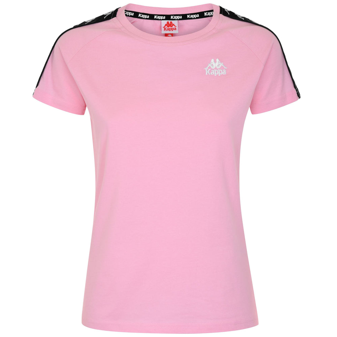 T-ShirtsTop Woman 222 BANDA APAN SLIM T-Shirt PINK SOFT - BLACK Photo (jpg Rgb)			