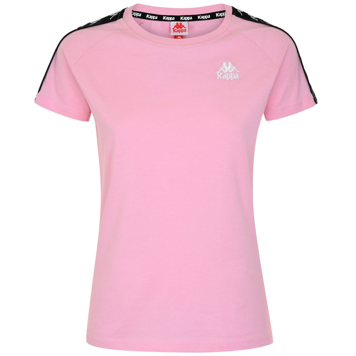 T-ShirtsTop Woman 222 BANDA APAN SLIM T-Shirt PINK SOFT - BLACK Photo (jpg Rgb)			