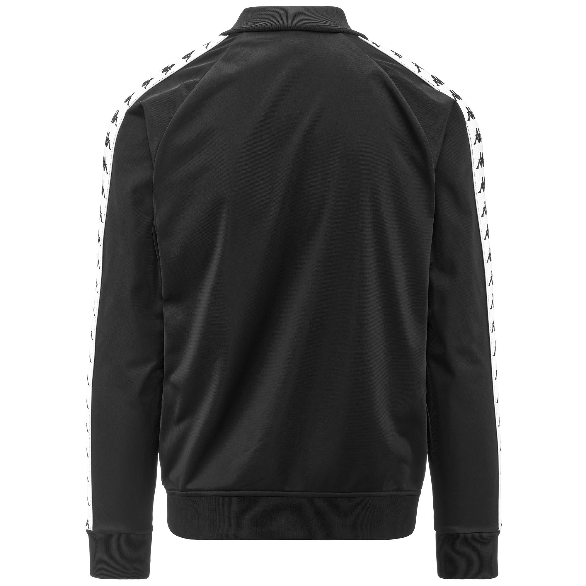 222 BANDA BOMBER SLIM Fleece Jacket Man BLACK WHITE