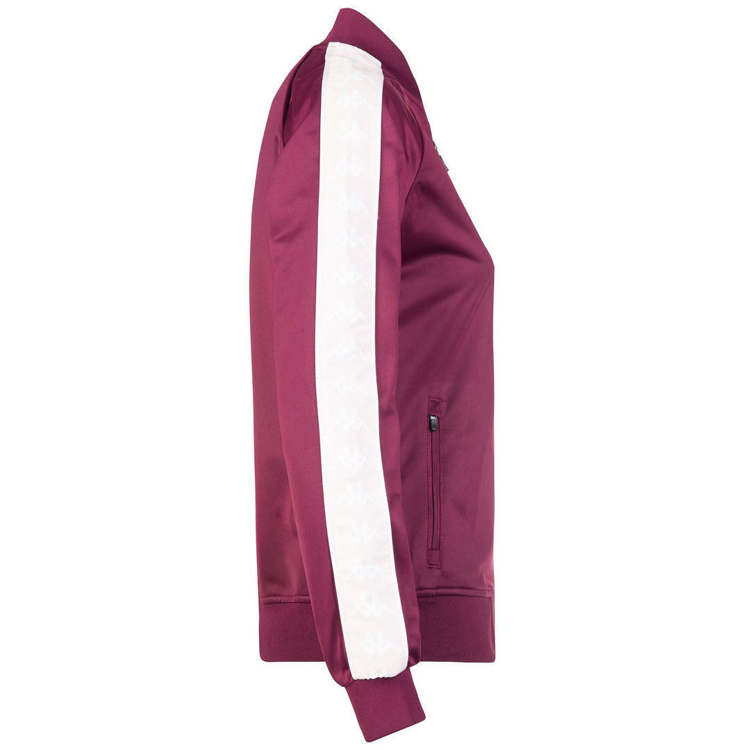 Fleece Woman 222 BANDA  WOMBER SLIM Jacket VIOLET-PINK Dressed Front (jpg Rgb)	