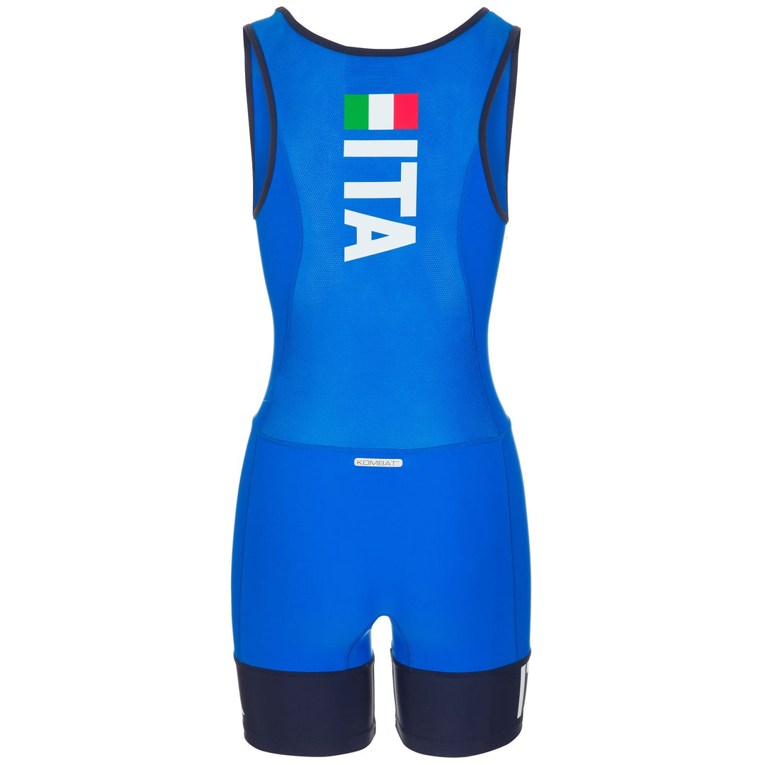 Active Jerseys Woman KOMBAT LADY BODY ROWING ITALIA BODY AZZURRO-BLUE MARINE Dressed Side (jpg Rgb)		