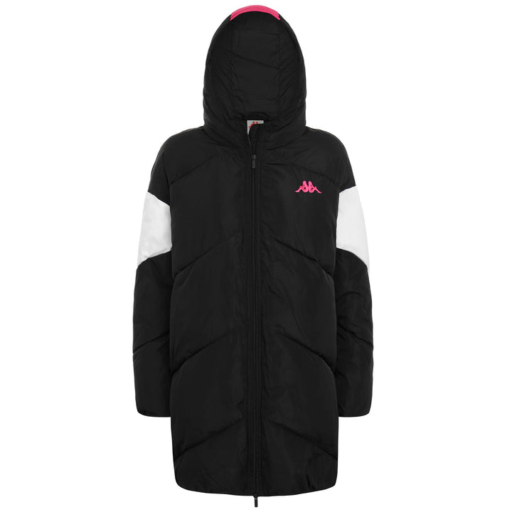 Jackets Woman Authentic 90 Bartes Long BLACK-WHITE-FUCHSIA Photo (jpg Rgb)			