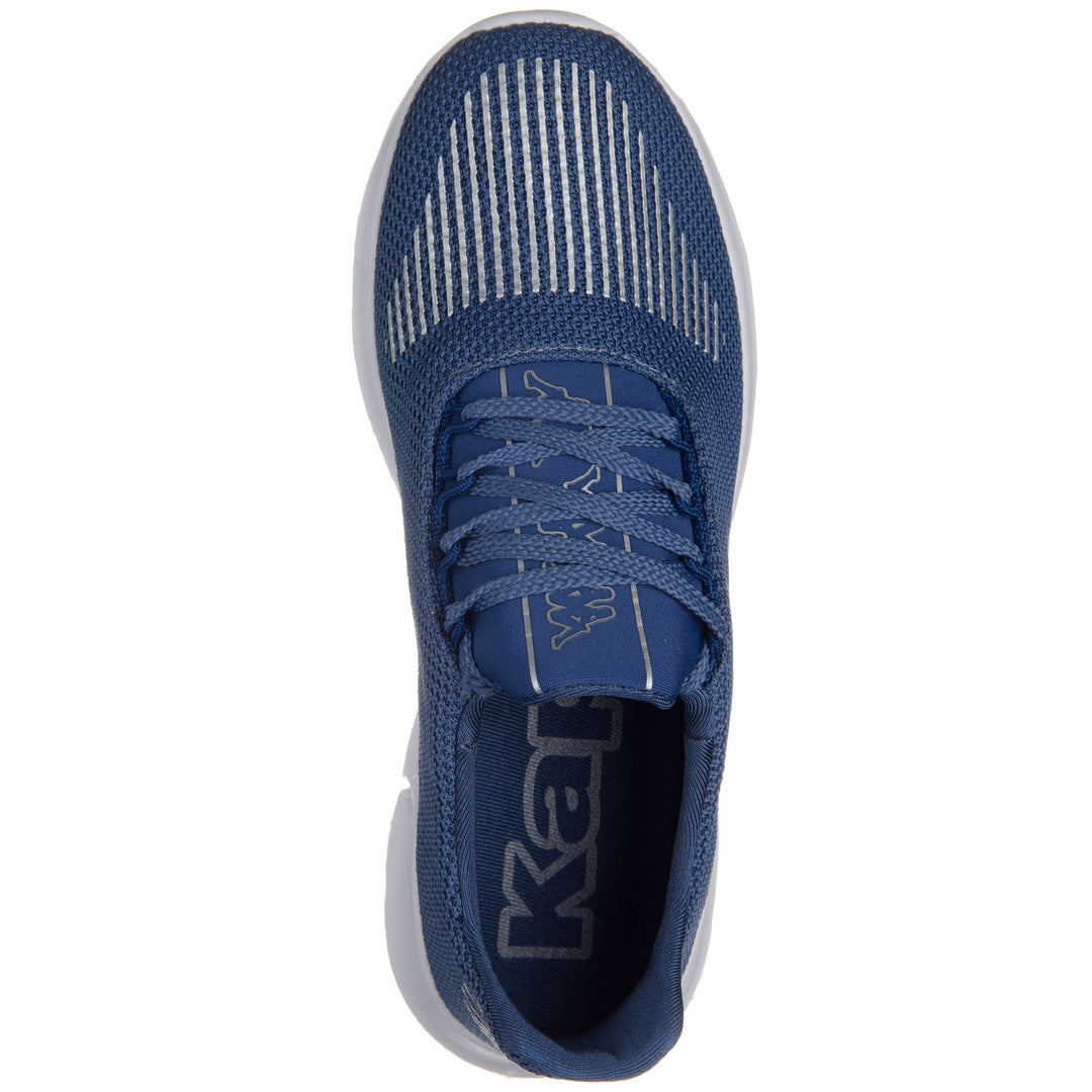 Sneakers Unisex Logo Nasprin Low Cut BLUE LT-GREY SILVER Dressed Back (jpg Rgb)		