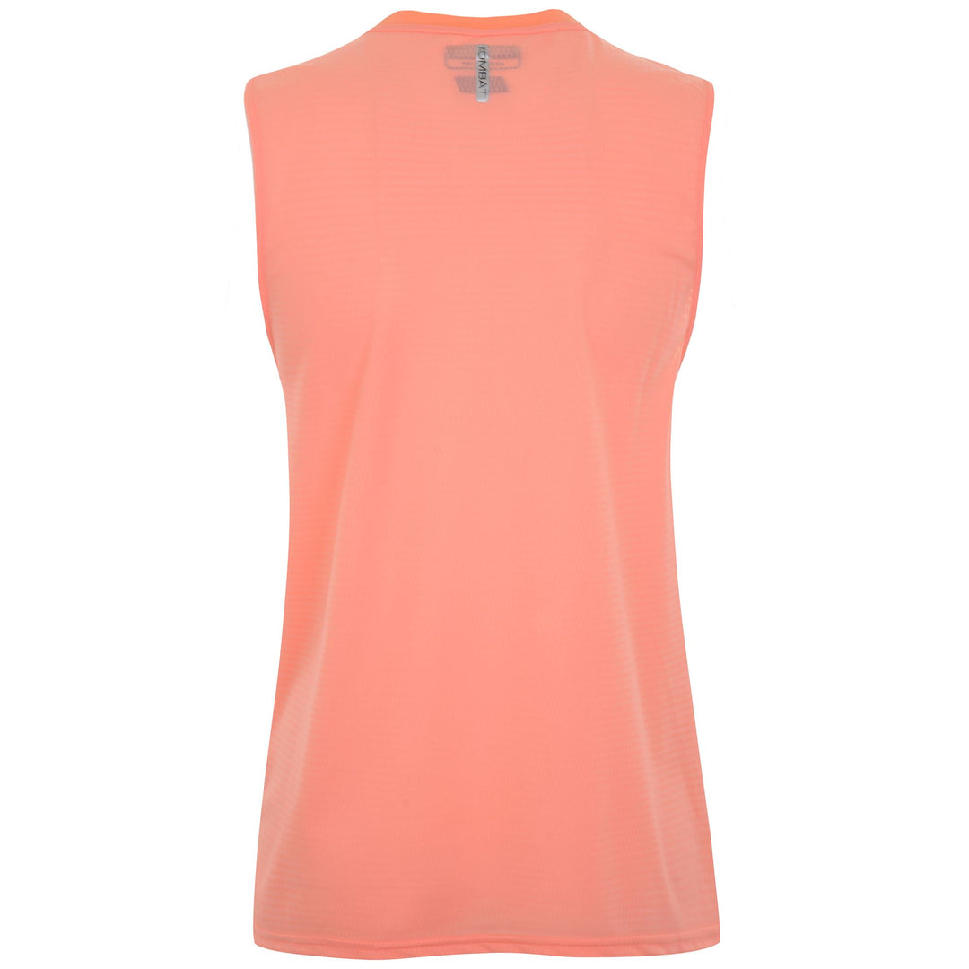 T-ShirtsTop Woman KOMBAT BUCREL Tank ORANGE LT Dressed Front (jpg Rgb)	