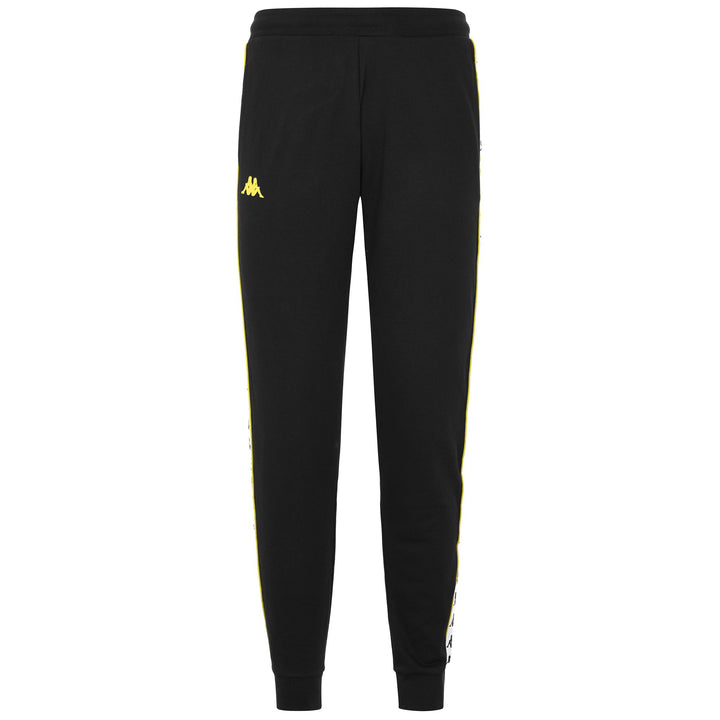 Pants Man 222 BANDA CHERON Sport Trousers BLACK - WHITE - YELLOW BUTTERCUP Photo (jpg Rgb)			