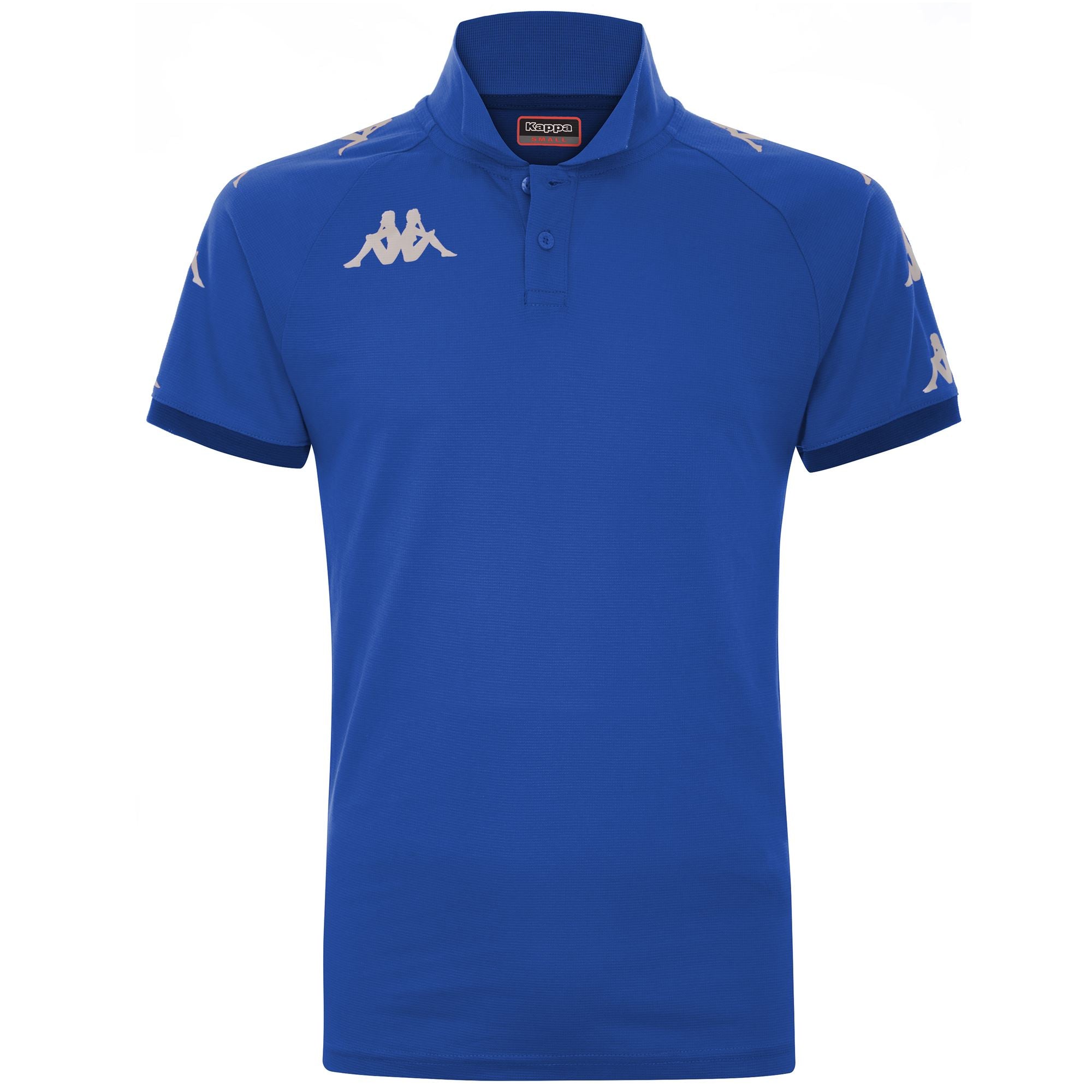 Polo Shirts Man KAPPA4SOCCER CALDES Polo BLUE SAPPHIRE - BLUE MD COBALT