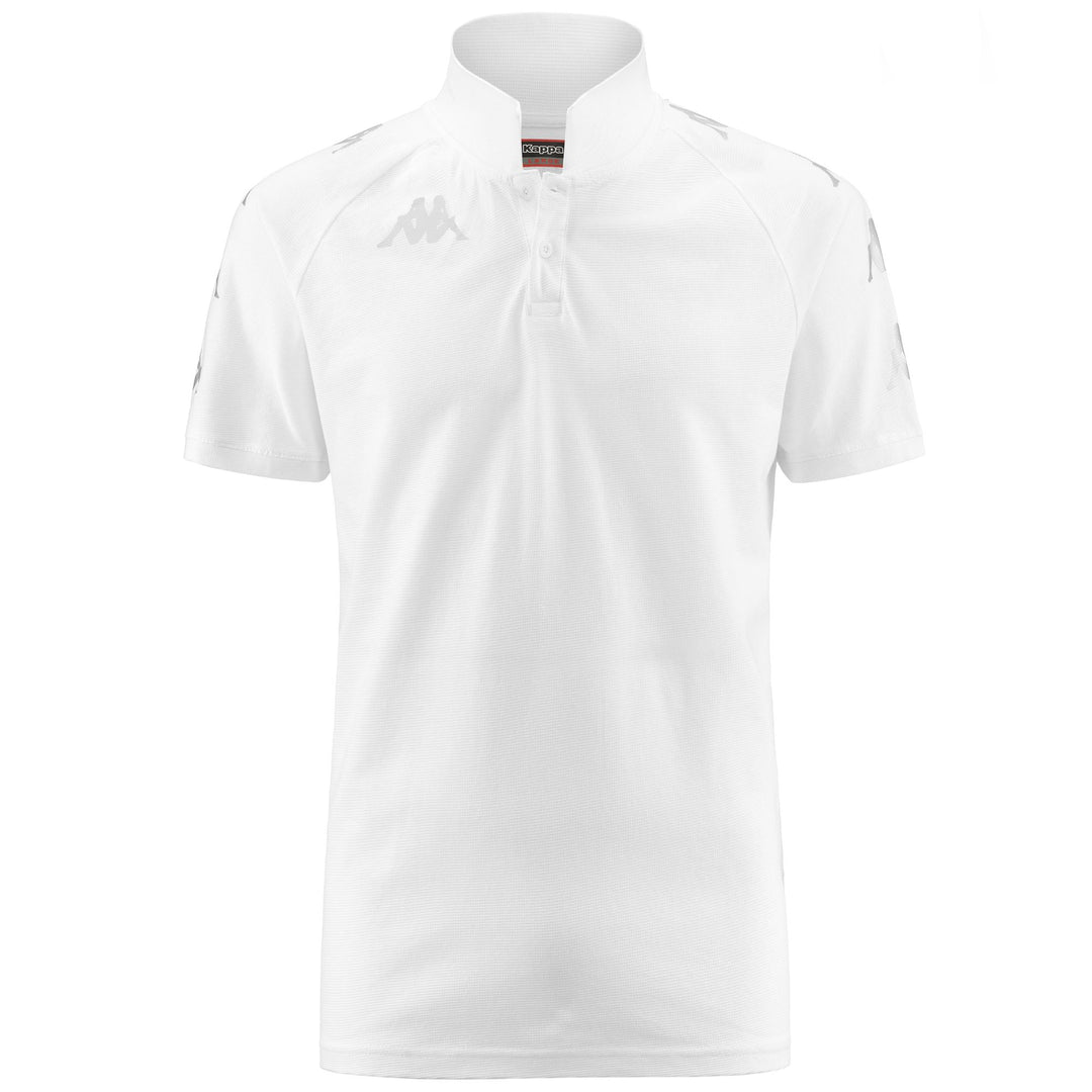 Polo Shirts Man KAPPA4SOCCER CALDES Polo WHITE-SILVER Photo (jpg Rgb)			
