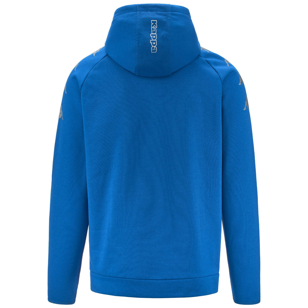 Fleece Man KAPPA4SOCCER DIANO Jumper BLUE SAPPHIRE Dressed Side (jpg Rgb)		