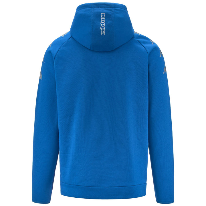 Fleece Man KAPPA4SOCCER DIANO Jumper BLUE SAPPHIRE Dressed Side (jpg Rgb)		