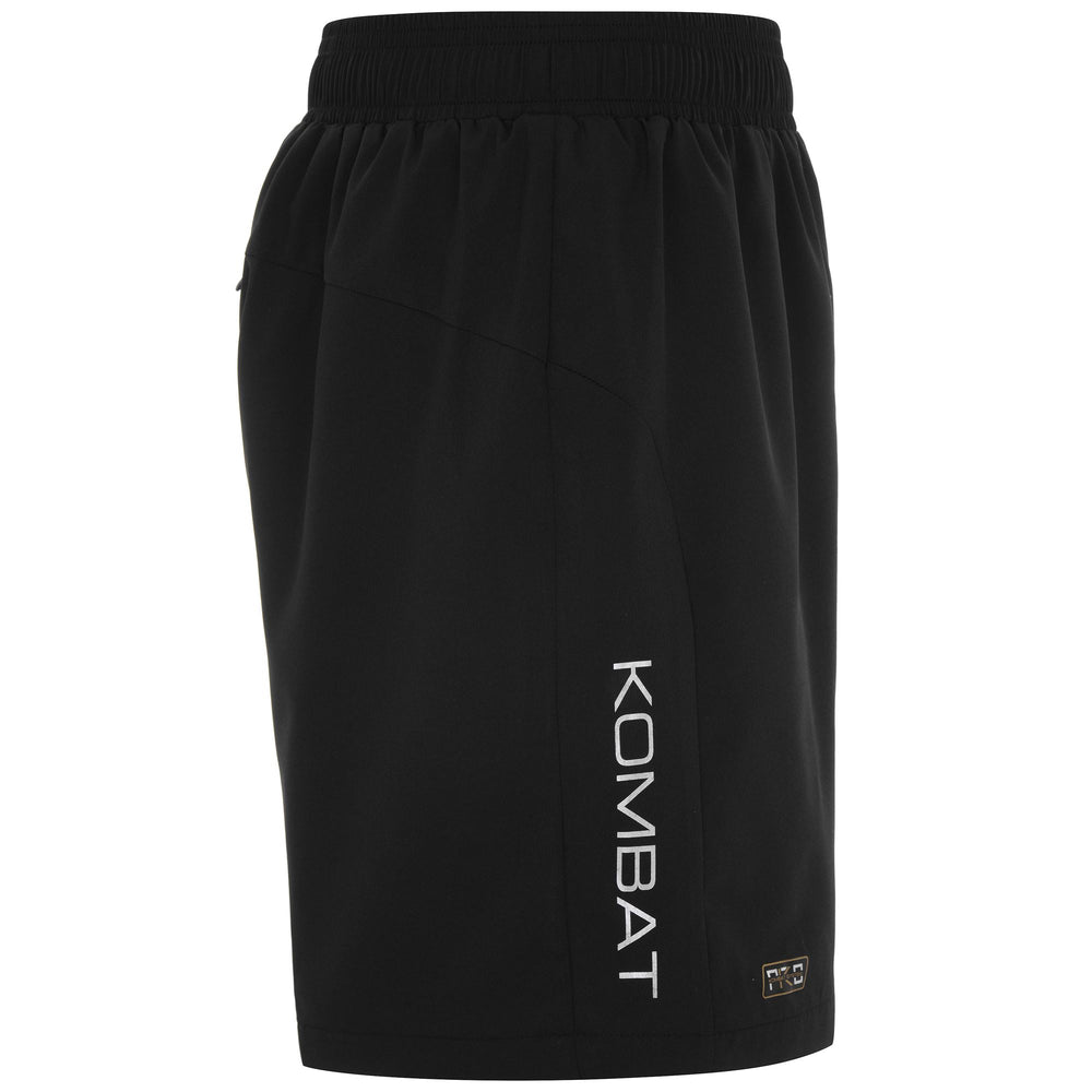 Shorts Man KOMBAT CHECK Sport  Shorts BLACK Dressed Front (jpg Rgb)	