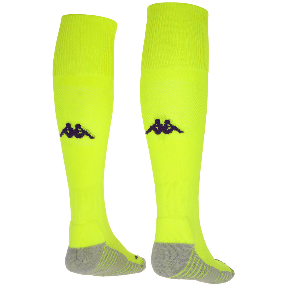 Socks Man KOMBAT SPARK PRO FIORENTINA 1PACK Knee High Sock YELLOW FLUO Dressed Front (jpg Rgb)	