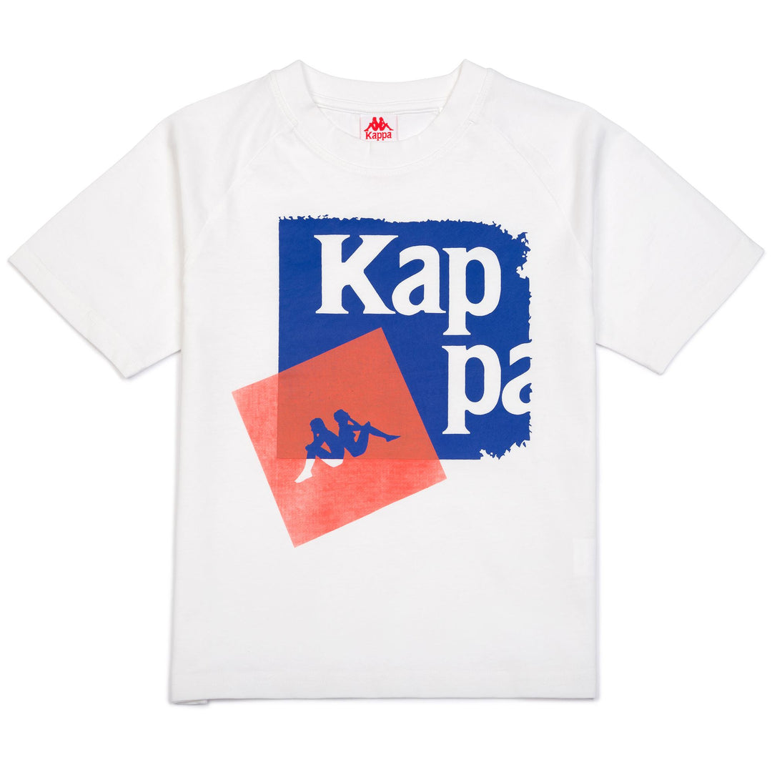 T-ShirtsTop Kid unisex AUTHENTIC FIFI T-Shirt WHITE-BLUE ROYAL-ORANGE CORAL Photo (jpg Rgb)			