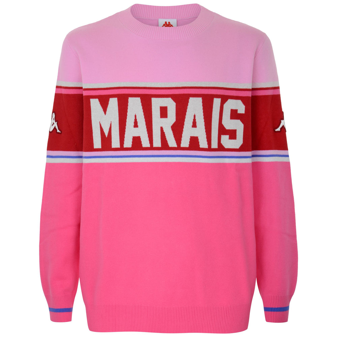 KNITWEAR Unisex EROI KNIT MARAIS Pull  Over LIGHT PINK/FUCHSIA PINK Photo (jpg Rgb)			