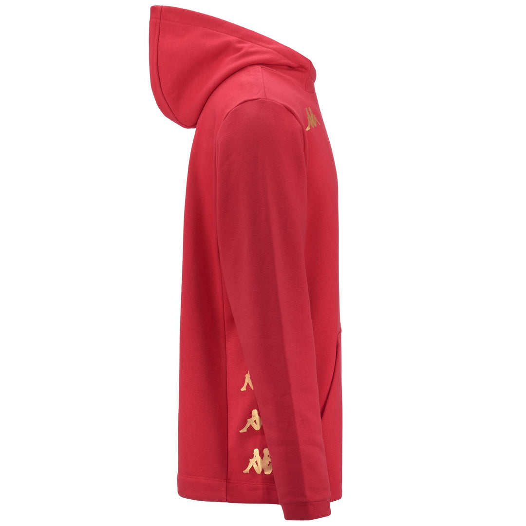 Fleece Man KAPPA4FOOTBALL GIORDI Jumper RED CHINESE Dressed Front (jpg Rgb)	