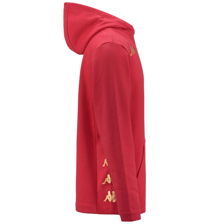 Fleece Man KAPPA4FOOTBALL GIORDIZI Jacket RED CHINESE Dressed Front (jpg Rgb)	