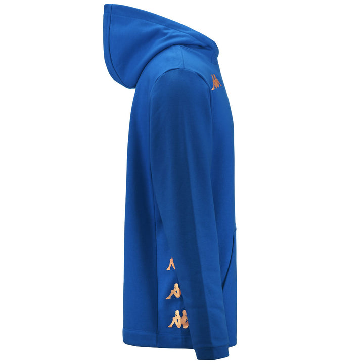 Fleece Man KAPPA4FOOTBALL GIORDIZI Jacket BLUE SAPPHIRE Dressed Front (jpg Rgb)	