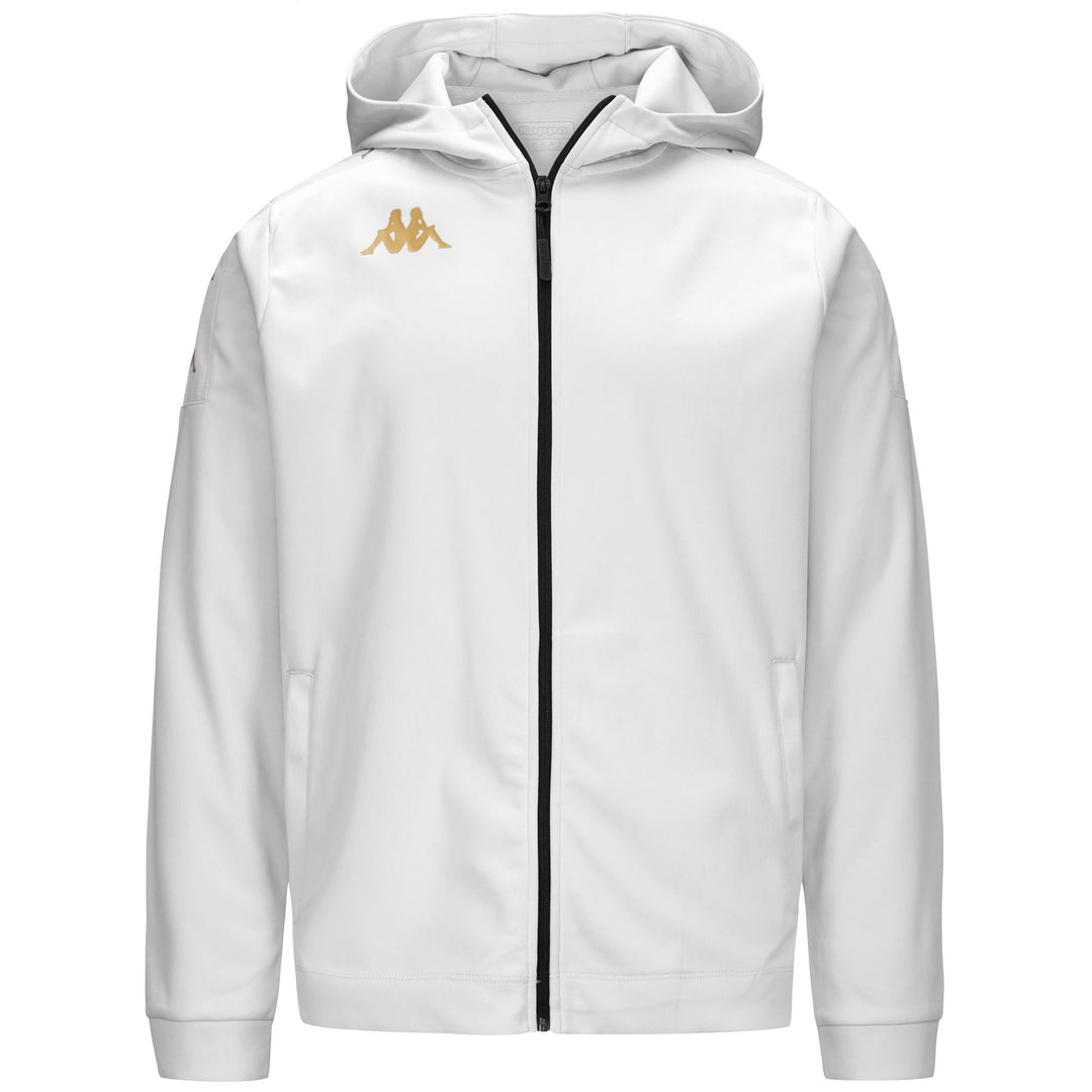 Fleece Man KAPPA4FOOTBALL GREVOLO Jacket WHITE Photo (jpg Rgb)			