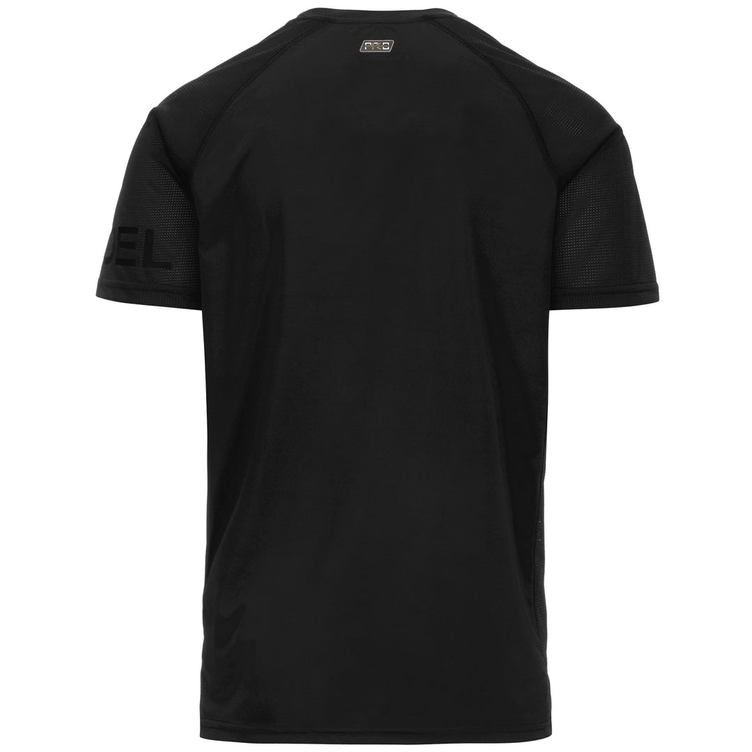 Active Jerseys Man KOMBAT PADEL DAGO Shirt BLACK - GREY BEAUTY Dressed Side (jpg Rgb)		