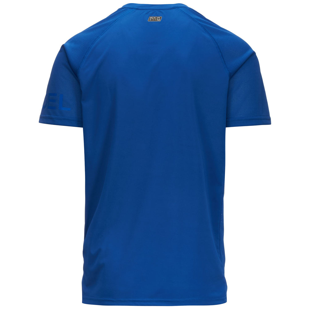 Active Jerseys Man KOMBAT PADEL DAGO Shirt BLUE - BLUE DK Dressed Side (jpg Rgb)		