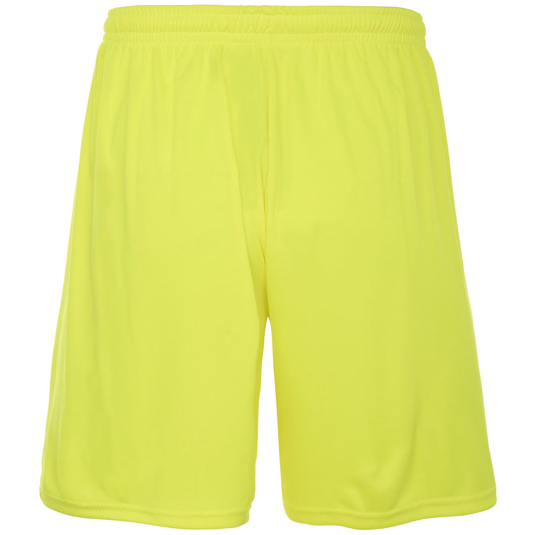 Shorts Man KAPPA4FOOTBALL BORGO Sport  Shorts YELLOW BLAZING Dressed Side (jpg Rgb)		