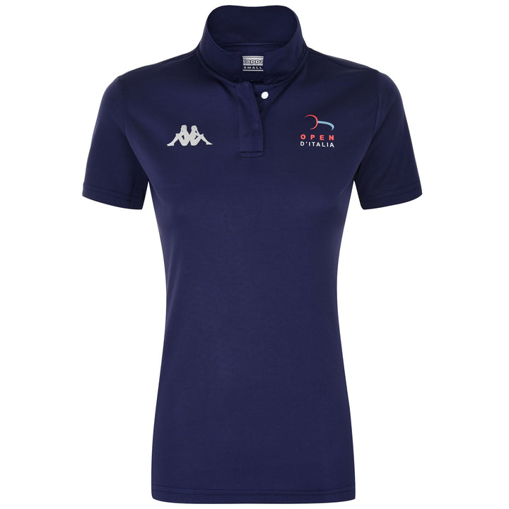 Active Jerseys Woman SINNARY OPEN ITALIA Polo Shirt BLUE MARINE-SILVER Photo (jpg Rgb)			