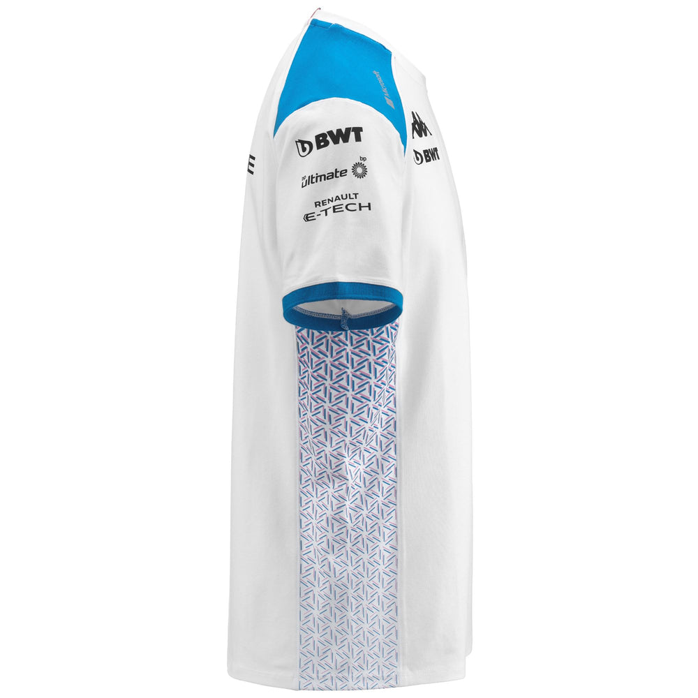 T-ShirtsTop Man AMIRY ALPINE F1 T-Shirt WHITE-LIQUID BLUE Dressed Front (jpg Rgb)	