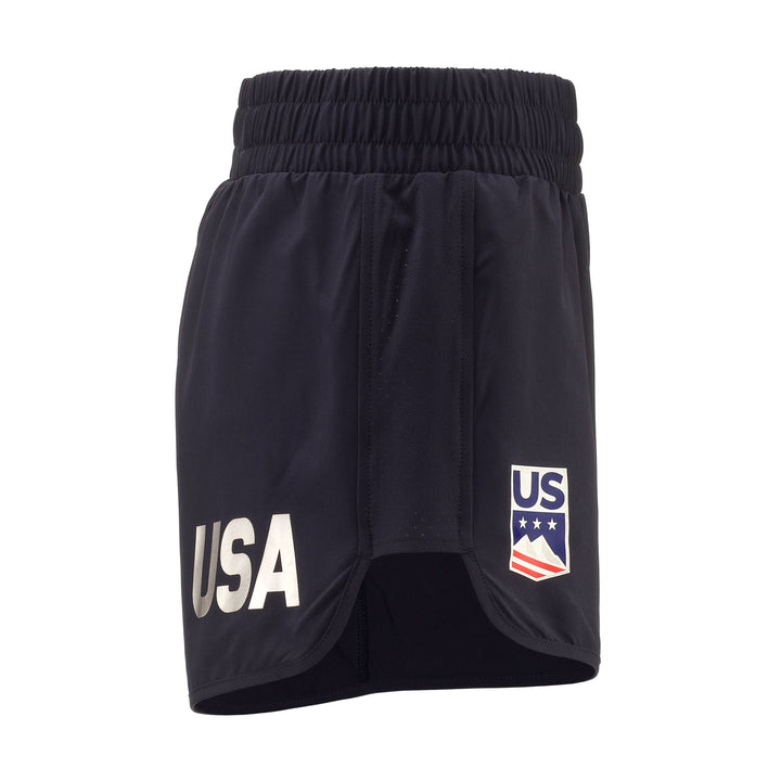 Shorts Woman KOMBAT DEW US Sport  Shorts BLUE DK NAVY Dressed Back (jpg Rgb)		