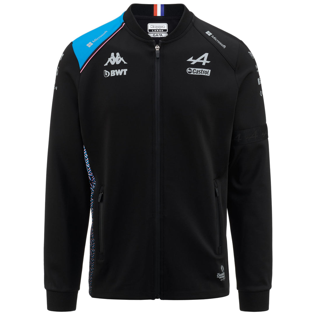 Fleece Man ATRISO ALPINE F1 Jacket BLACK-LIQUID BLUE Photo (jpg Rgb)			