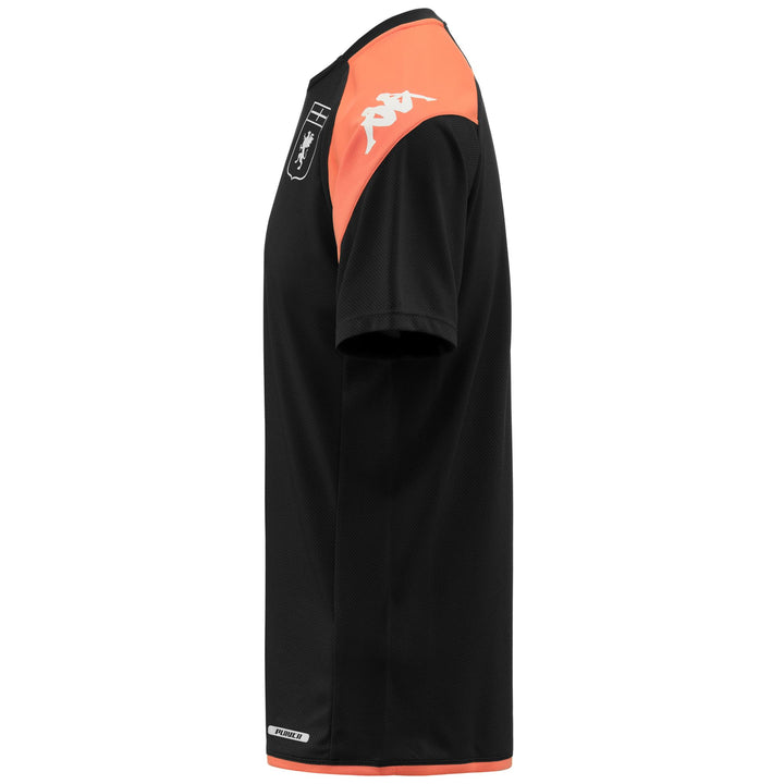 Active Jerseys Man ABOU PRO 7 GENOA Shirt BLACK-ORANGE Dressed Front (jpg Rgb)	