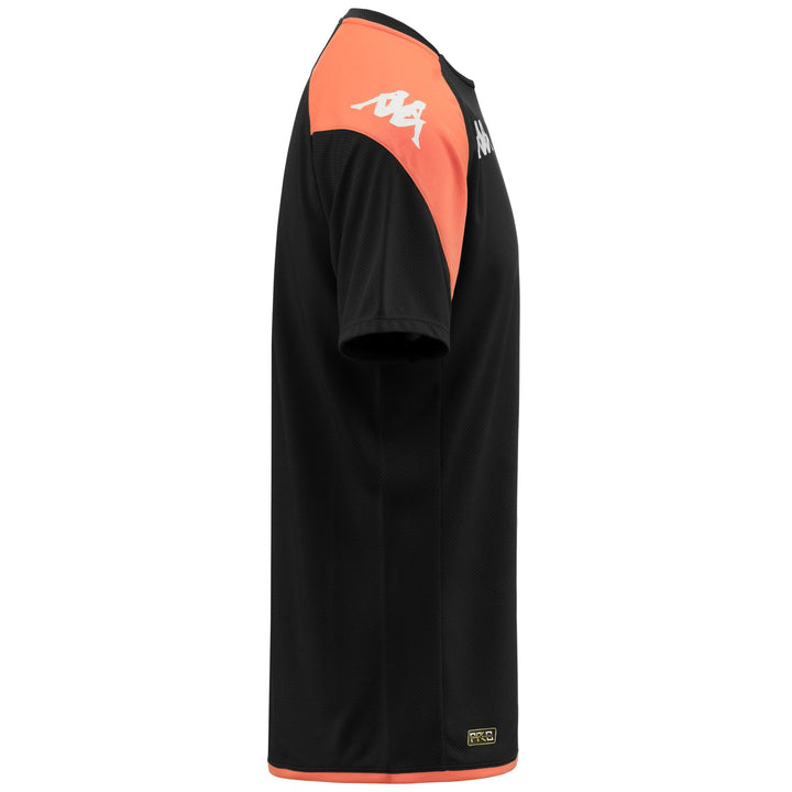 Active Jerseys Man ABOU PRO 7 GENOA Shirt BLACK-ORANGE Dressed Back (jpg Rgb)		