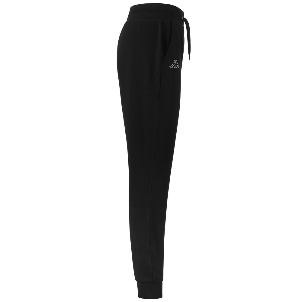Pants Woman LOGO DARA Sport Trousers BLACK Dressed Front (jpg Rgb)	