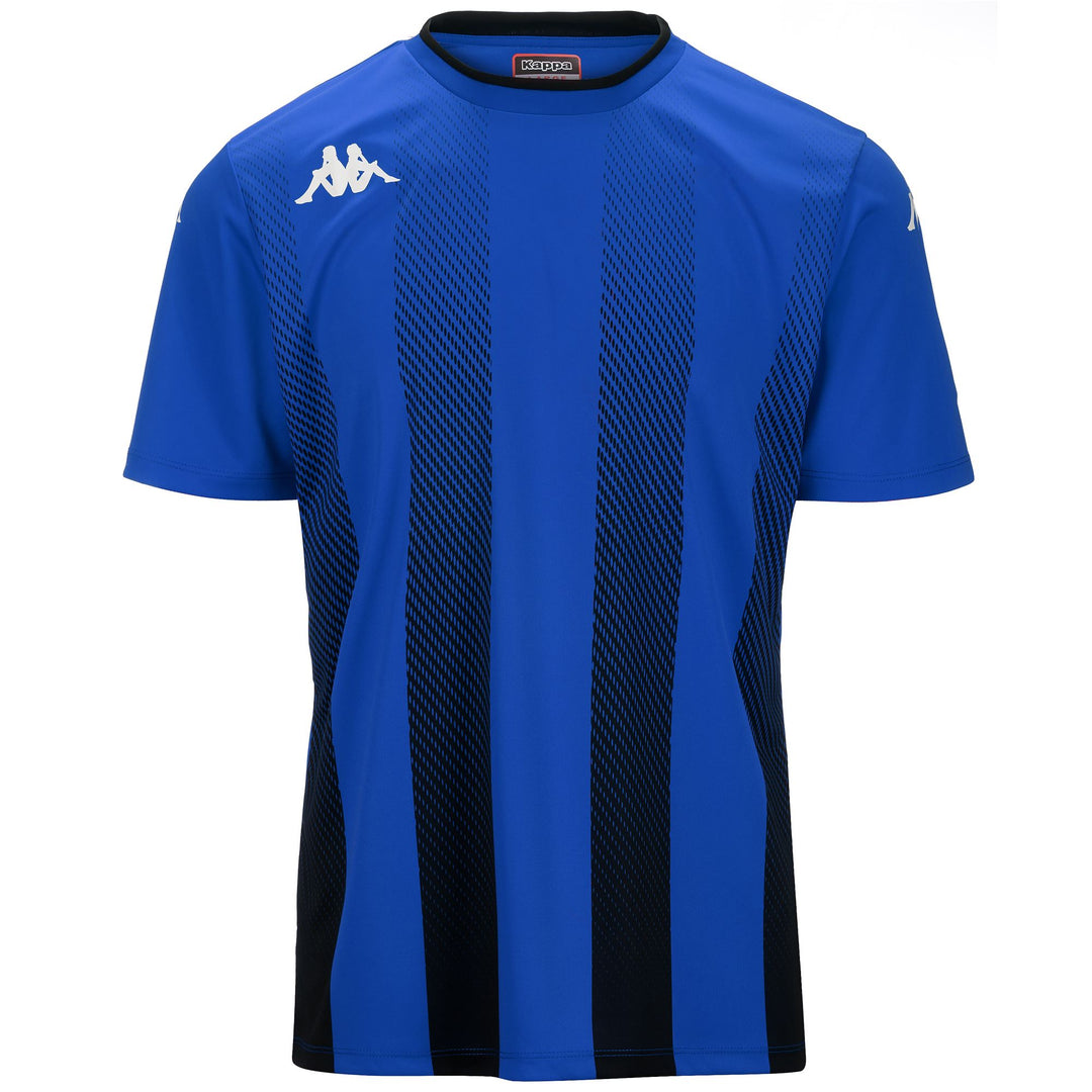 Active Jerseys Man KAPPA4FOOTBALL BUGO Shirt BLUE SAPPHIRE - BLACK Photo (jpg Rgb)			