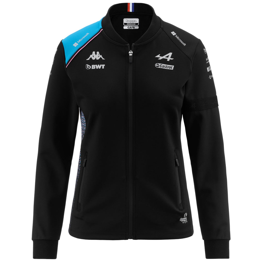 Fleece Woman ATRISA ALPINE F1 Jacket BLACK-LIQUID BLUE Photo (jpg Rgb)			