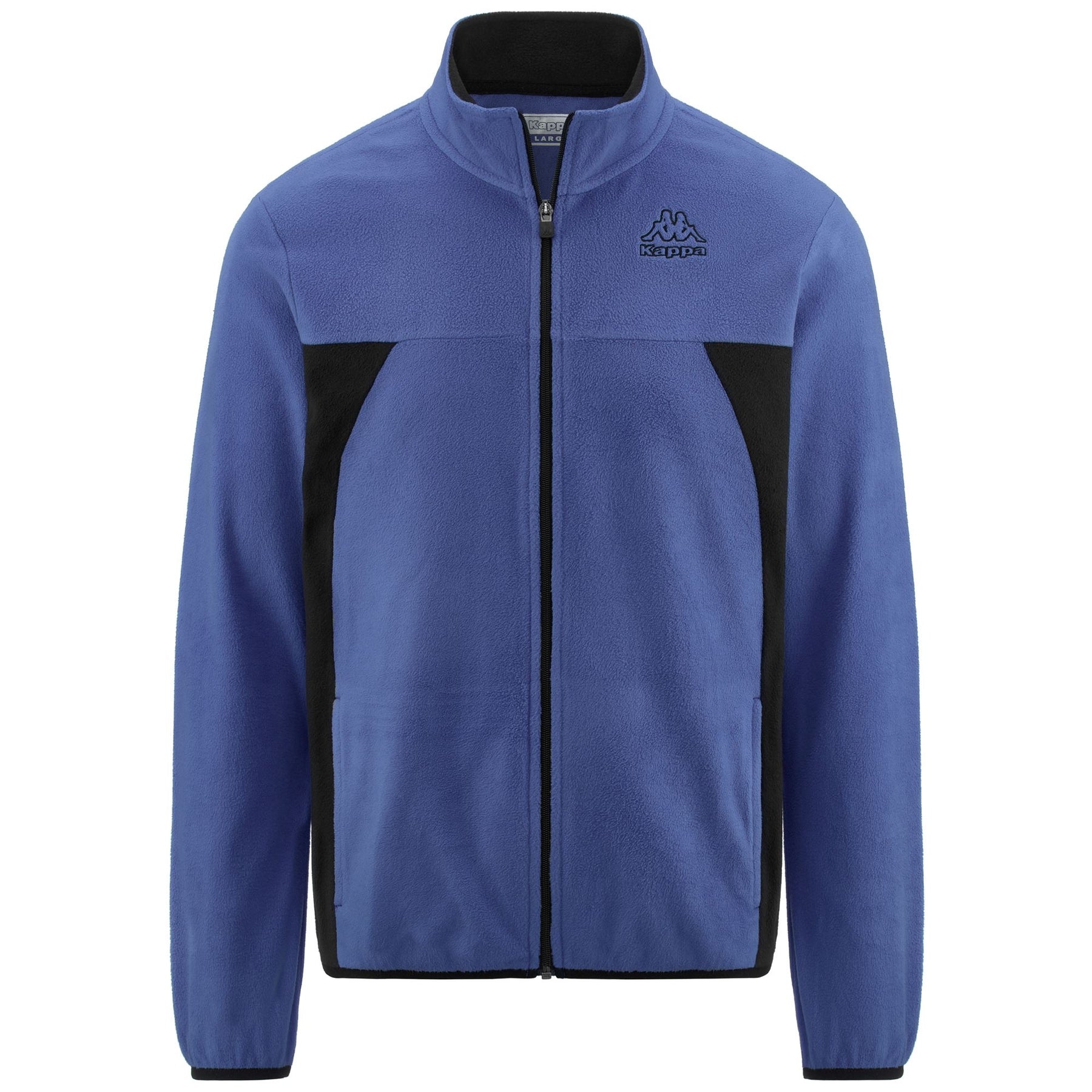 Fleece Man LOGO VAURI SLIM Jacket BLUE ROYAL - BLACK – Kappa.com