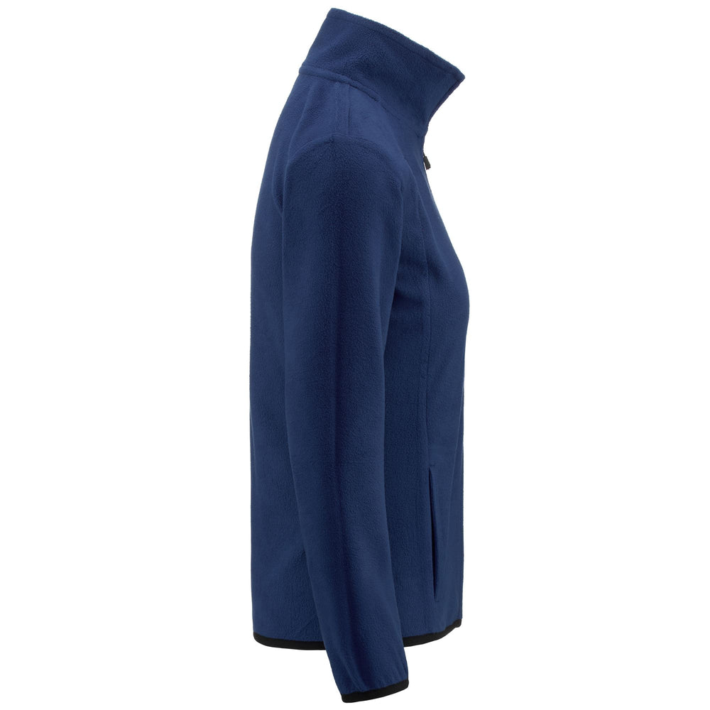 Fleece Woman LOGO VAVAX SLIM Jacket BLUE DK Dressed Front (jpg Rgb)	