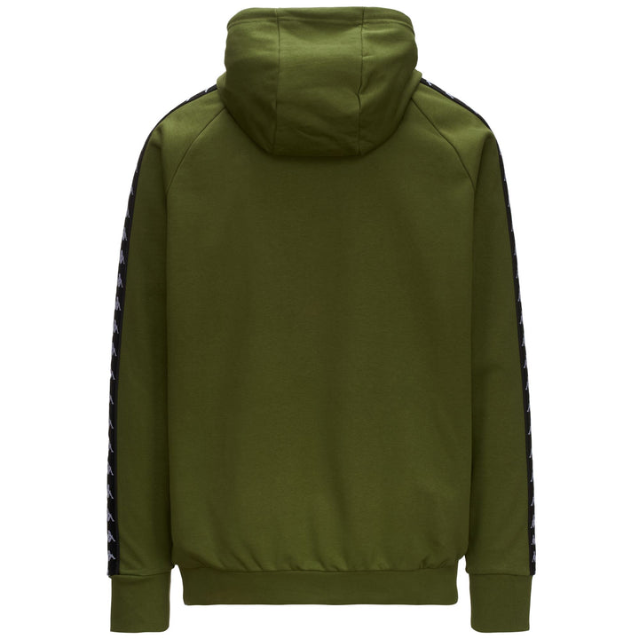 Fleece Man 222 BANDA HURRY Jumper GREEN PARSLEY - BLACK Dressed Side (jpg Rgb)		