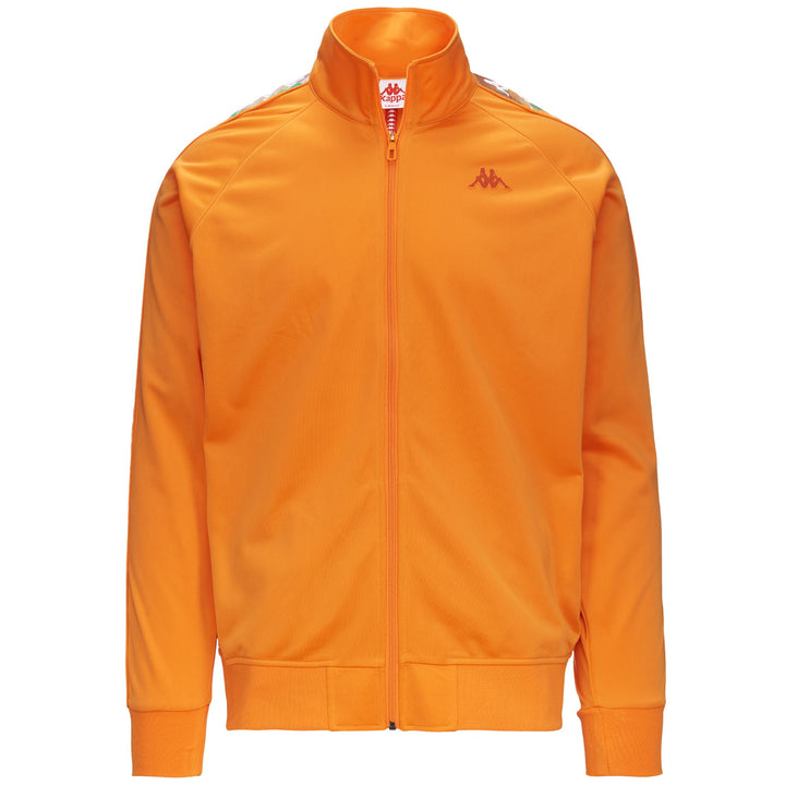 Fleece Man 222 BANDA ANNISTON GRAPHIKTAPE Jacket ORANGE-WHITE-GREEN GRASS Photo (jpg Rgb)			