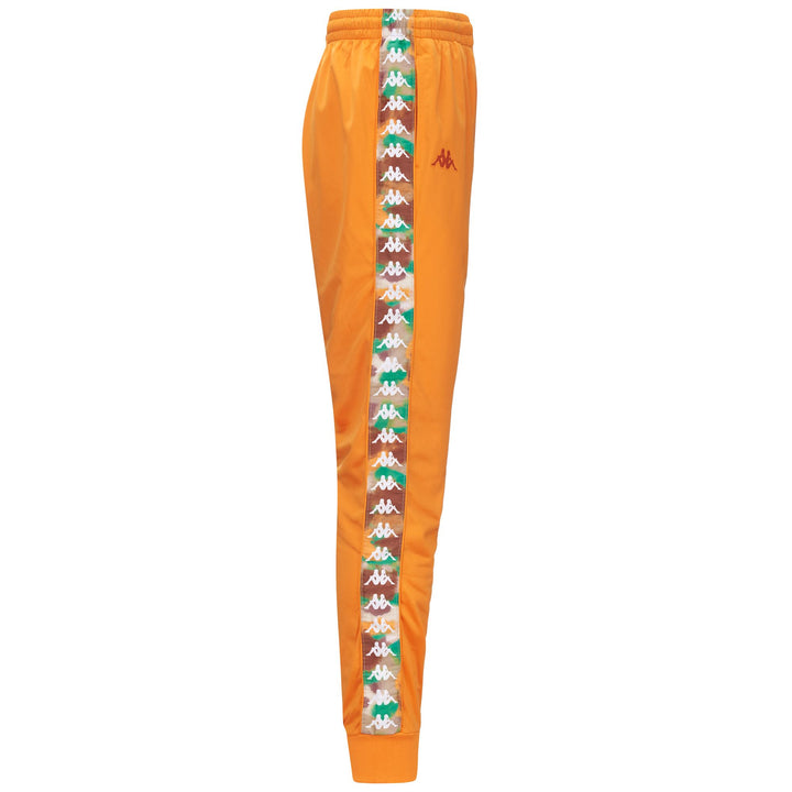 Pants Man 222 BANDA RASTORIA GRAPHIKTAPE Sport Trousers ORANGE-WHITE-GREEN GRASS Dressed Front (jpg Rgb)	