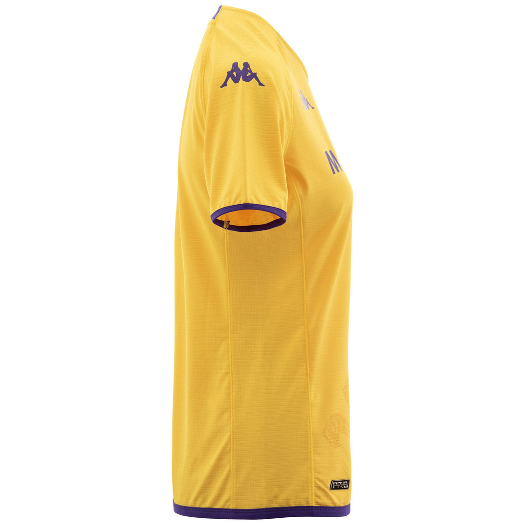 Active Jerseys Woman KOMBAT LADY GK PRO 2023 FIORENTINA Shirt YELLOW DANDELION - VIOLET INDIGO Dressed Back (jpg Rgb)		