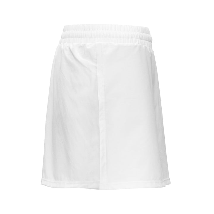 Skirts Woman KOMBAT PADEL DEVA Short WHITE - WHITE ICE Dressed Back (jpg Rgb)		