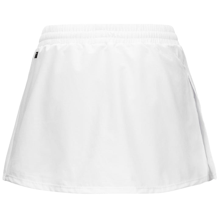 Skirts Woman KOMBAT PADEL DEVA Short WHITE - WHITE ICE Dressed Side (jpg Rgb)		